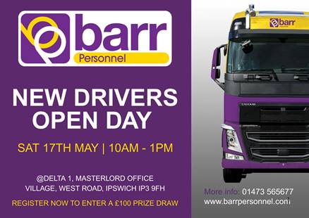 Barr Personnel HGV Drivers Open Day Ipswich